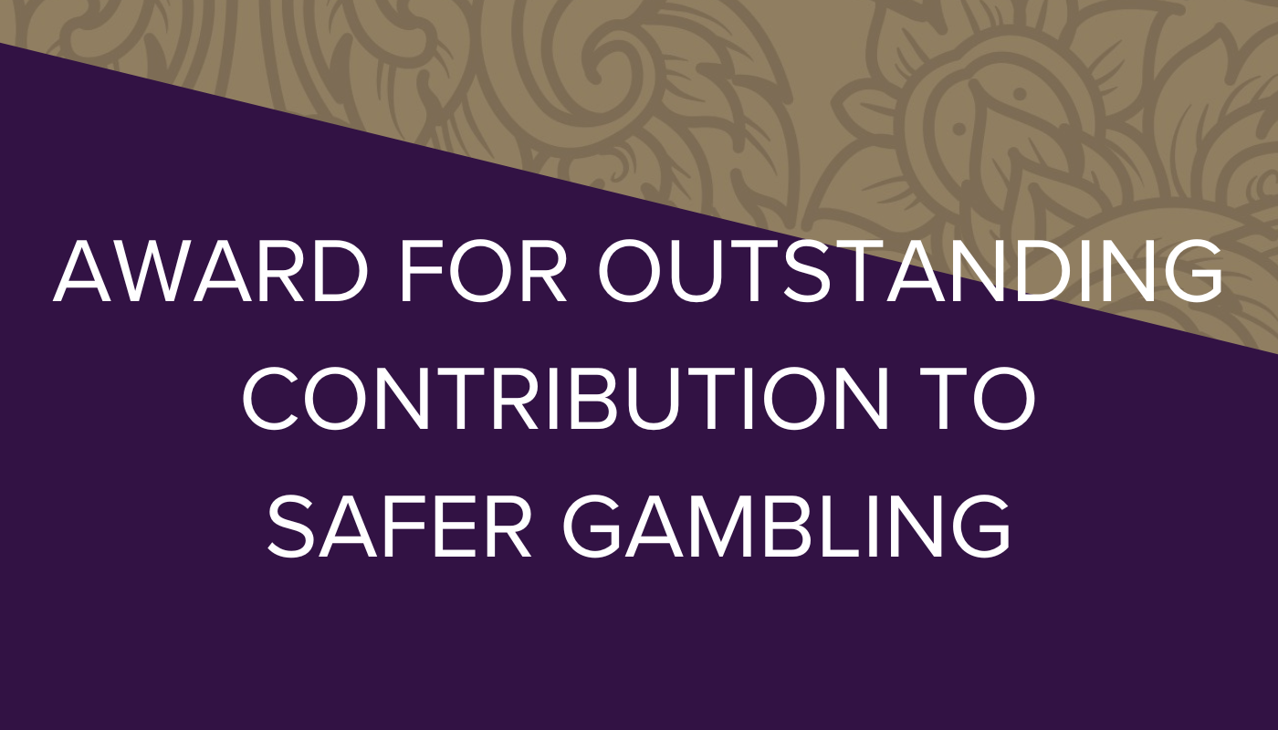 Award for outstanding contribution to SG