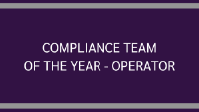 Compliance team of the year - Operator
