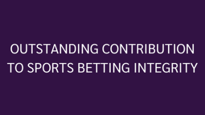 Outstanding Contribution to Sports Betting Integrity