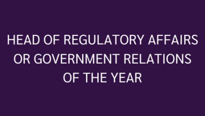 Head of Regulatory Affairs or Government Relations of the Year